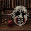 Scary Horror Masks Halloween Doll Face Mask, Ghost Head Prop for Haunted House Cosplay, Terrifying Party Mask Lightweight Plastic Adults, Adjustable