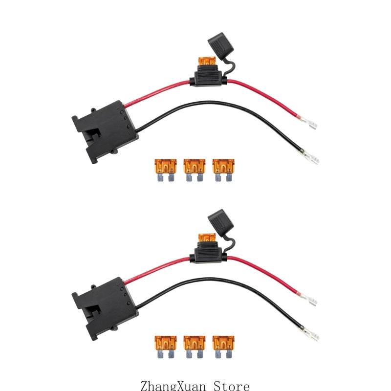 

3XUF 2Pcs 12V Wire Harness Socket Connector With for Ride On Toy Easy to Use China Mainland