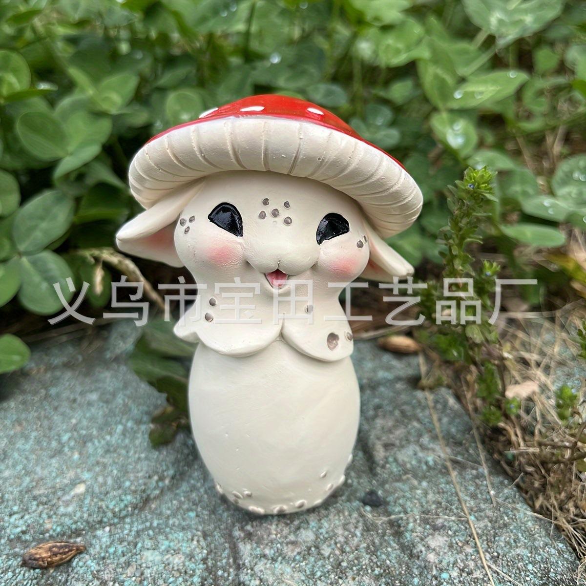 

Креативная милая кукла Гриб Растение для сада Садовые настольные украшения Изделия из смолы