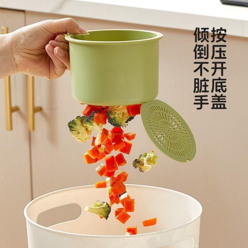 Kitchen Sink Hanging Basket - Leak-Proof Vegetable Washer and Anti-Clog Draining Bowl with Storage Shelf.