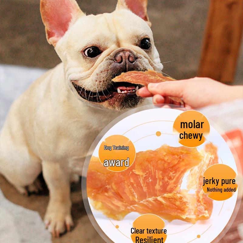 Myfoodie Chicken Jerky Dog Treats for Large & Small Breeds