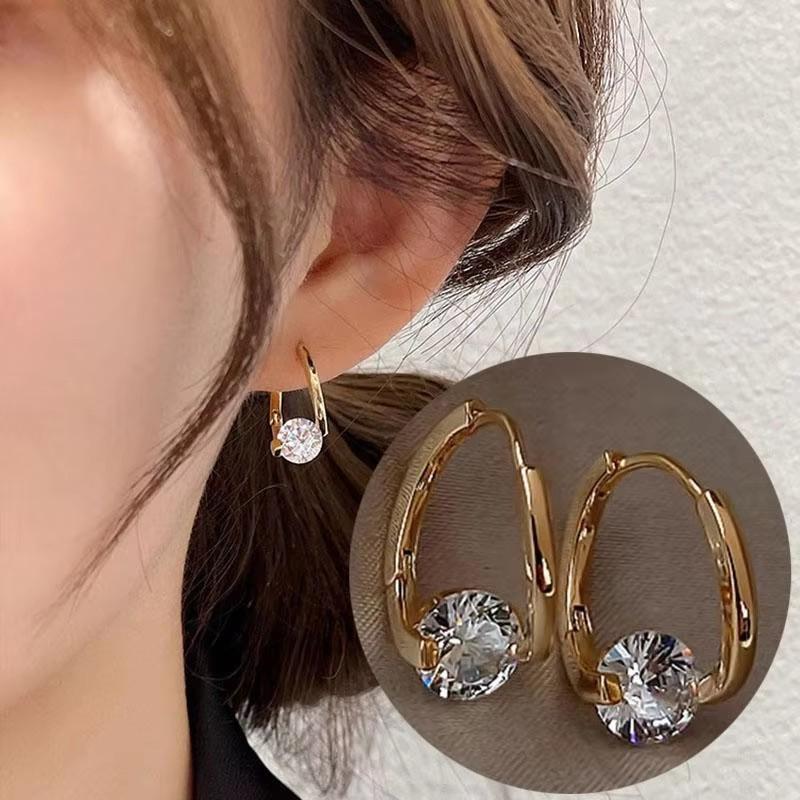 925 Silver Needle Korean Fashion Crystal Flower Earrings For Women Jewelry Trending New Luxury Zircon Flowers Stud Earrings