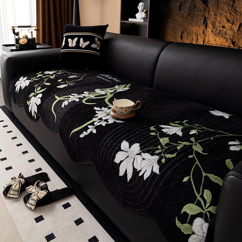 

Guofeng Chenier special-shaped sofa cushion 2025 new four-season universal non-slip irregular straight sofa cushion 90*70cm