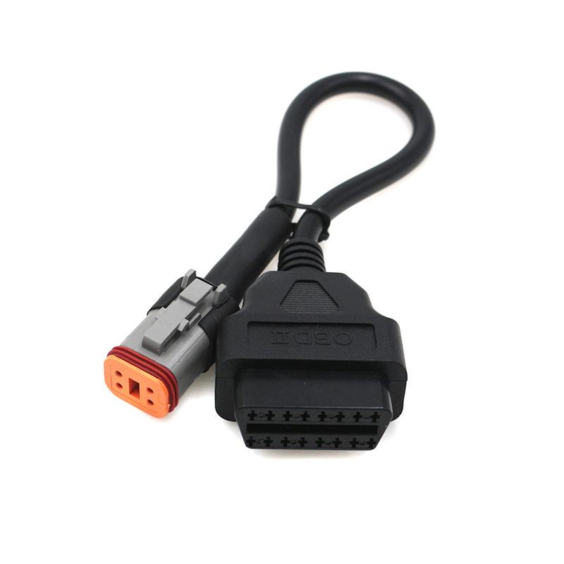 4 Pin To OBD2 Motorcycle Diagnostic Scanner Adapter Cable for Har-Ley Motorbike ELM327 OBD Scanner Programming Reading Code ECU