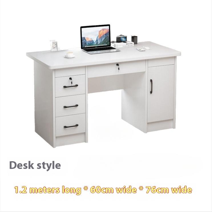 Massivholz Schreibtisch Computertisch Schreibtisch Ökologisches Brett Einzelperson Mitarbeiter Schreibtisch Heimgebrauch mit Schublade und