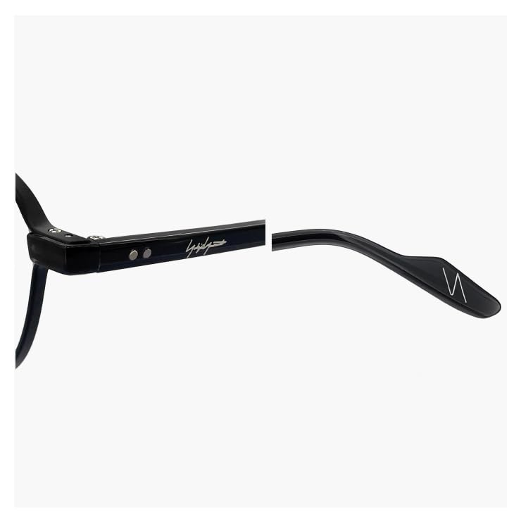 Yohji Yamamoto Glasses Made in Japan 3 c03 49mm Yohji Yamamoto Glasses Boston Type Beta Titanium Black Black Frame Made in Sabae Dummy Lens Shipping