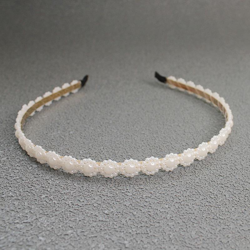 2025 Mori Style Fairy Pearl Headband with Wispy Bangs Hair Clips