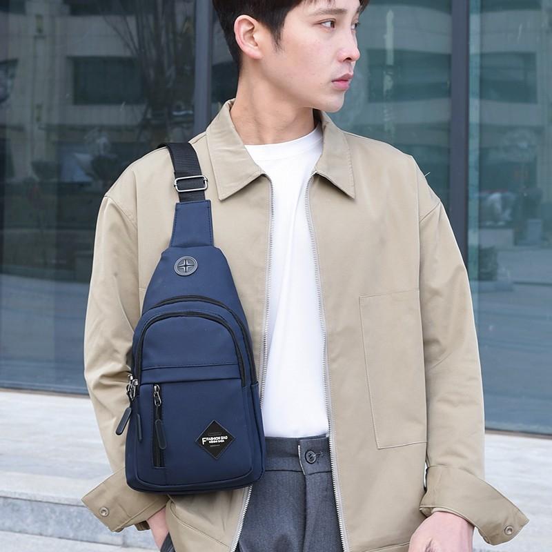 Unisex Chest Bag Simple Storage Bag Lightweight Travel Small Backpack Crossbody Bag Fashion Casual Single Should Bags