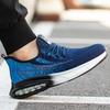 Modische Air Cushion Sicherheitsschuhe Herren Leichtgewichtige Mesh Arbeitsschuhe Stahlkappe Sicherheitsschuhe Atmungsaktive Schwarze Arbeitssicherheits-Sneaker für Herren
