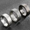 Solid 316L Stainless Steel Men's Finger Rings Stainless Ring for Men Women Size 7-13 Vintage Male Charm Jewelry Wedding Bands