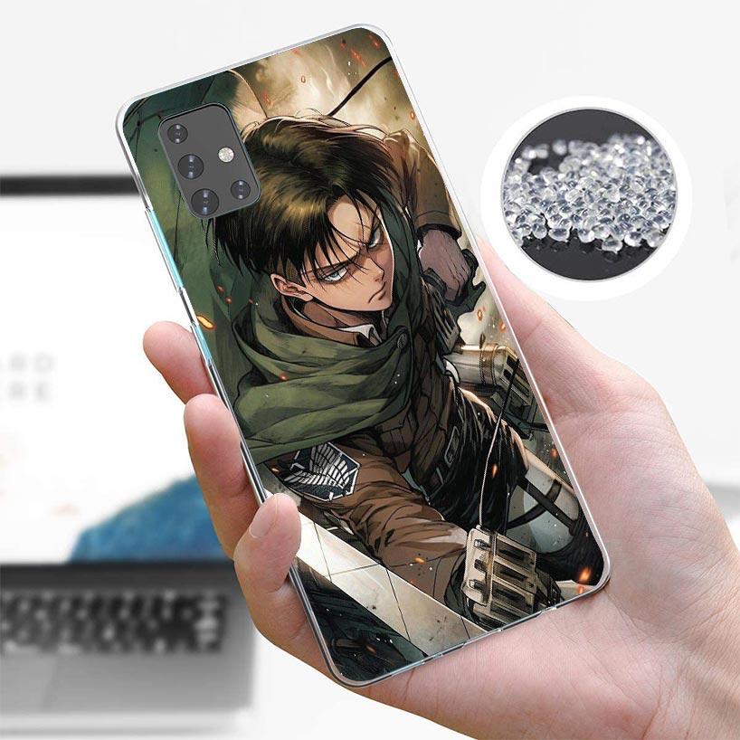 A-Attack On T-Titan Levi Phone Case For Samsung Galaxy A12 A52S A42 A32 A22 A51 A50 Note 20 Ultra 10 S10 Plus A71 A70 A31 A30 A1