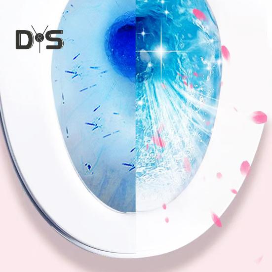 10Pcs Toilet Tank Cleaner Tablets Two-Color Automatic Toilet Bowl Cleaners Long-Lasting Deodorizers Scent Toilet Block