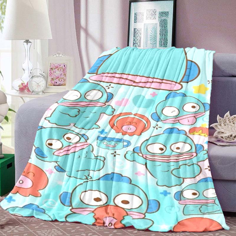 Cartoon Cute HANGYODON Soft Flannel Blanket Bedroom Sofa Picnic, Outdoor Leisure Gift BlanketW-1