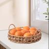 Handwoven Fruit Storage Baskets Wicker Storage Bowls Round Paper Rope Snack Serving Tray for Shelf Counter Bedroom Home Decor