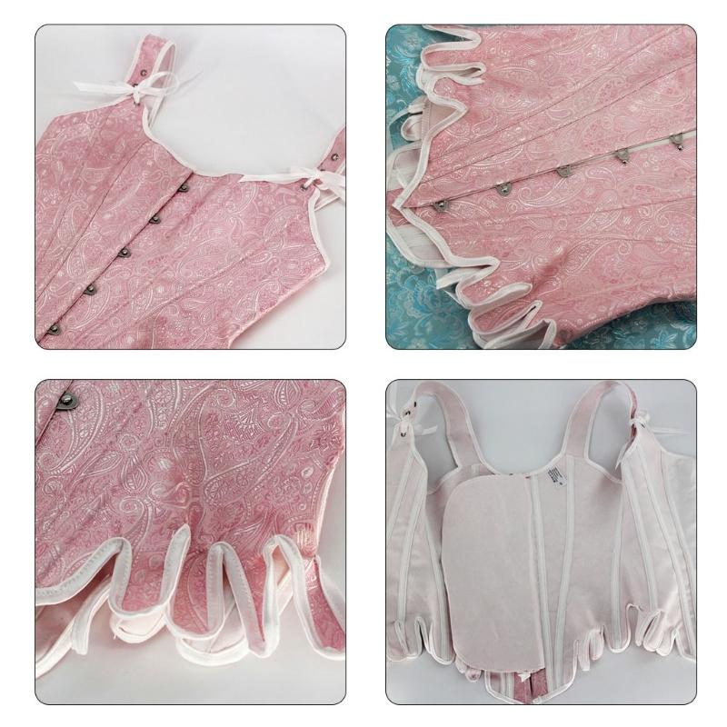 Push Up Corset Vest Top Women Body Shaper Tops Jacquard Bustier Waist Cincher Shapewear Top for Girls