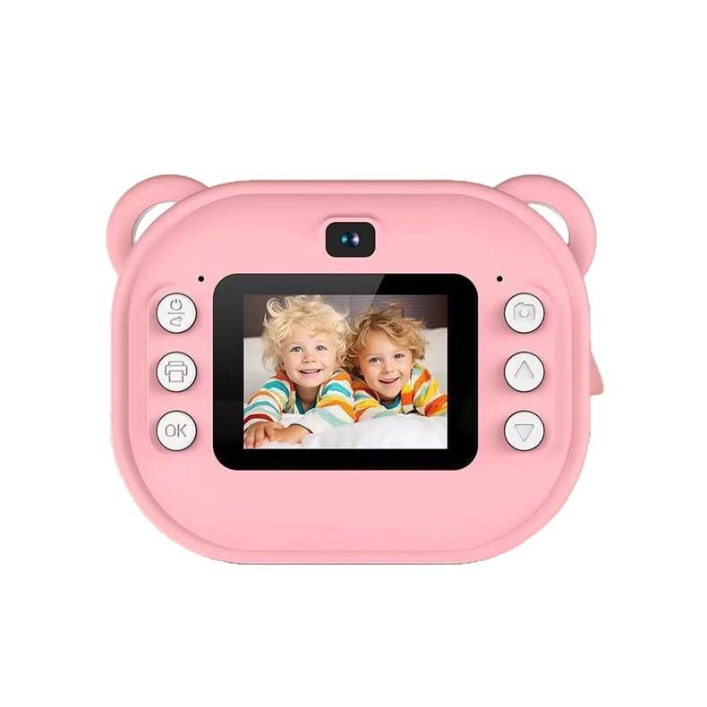 HD Kids' Instant Cartoon Camera Toy: Mini Photo & Print