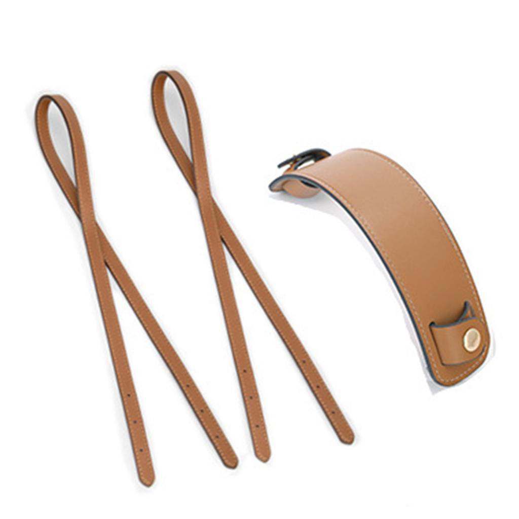 31in Shoulder Bag Strap Tote Bag Belt Solid Color PU Leather Belt with Shoulder Pad Replacement DIY Purse Bag Accessory