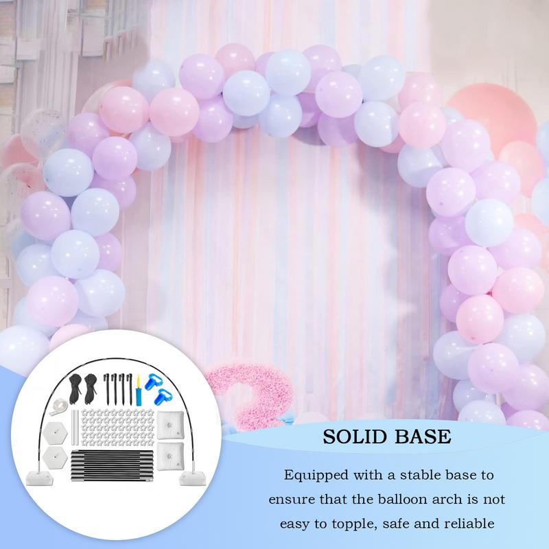 Balloon Arch Height Adjustable Party Decor Balloon Arch Frame Backdrop Holder Bracket With Stable Base For Wedding Birthday