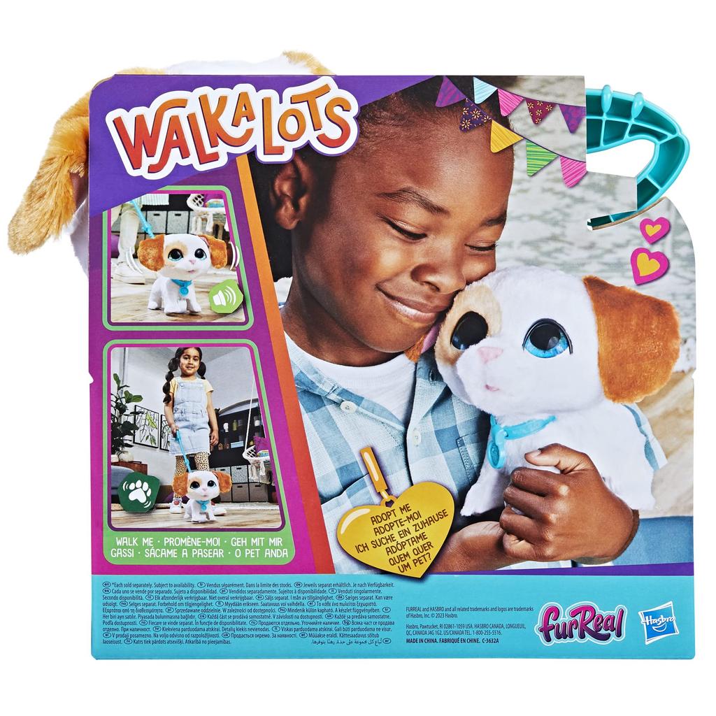 Hasbro FurReal Walking Puppy (White), an interactive pet that responds to voice and sound, for ages 4 and up (F8131), authentic product.