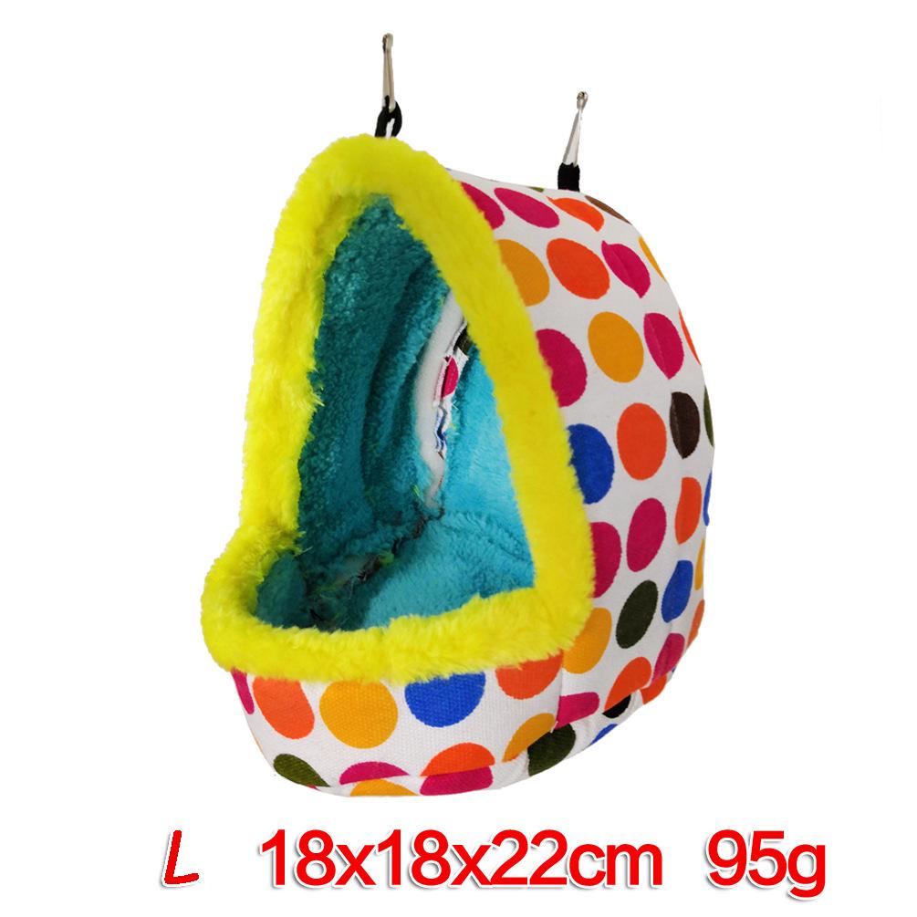 Bird Warm Cage Hamster Plush Nest Parrot Semi-enclosed House Small Pet Winter Bed Budgerigar Accessories Guinea Pig Sleeping Bag