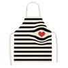 Love Couple Heart Shaped Parent-Child Apron Adult Sleeveless Kitchen Cleaning Home Chef Baking Waist Bian