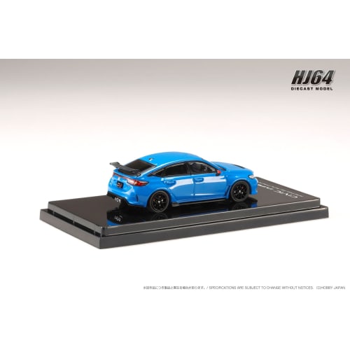 1/64 scale Honda CIVIC TYPE R (FL5) RACING BLACK Package/Genuine optional parts installed, Racing Blue Pearl