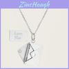 Stainless Steel Letter Pendant Necklace With Gold Plating For Men And Women