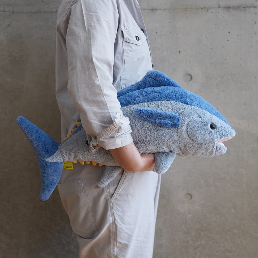 Sun Lemon Knee Tuna Medium 18 x 57 x 30cm Plush Animal Cute Tuna Sea Creature P-8552
