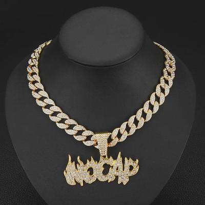 Cross-Border NOCAP Alloy Hip-Hop Cuban Chain Necklace for Men