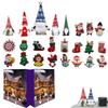 Multi Patterns Christmas Gnome Advent Calendar 2025 Gnome Dolls Plush Toys 24 Day Gnomes Kids Party Gifts  s New Year navidad
