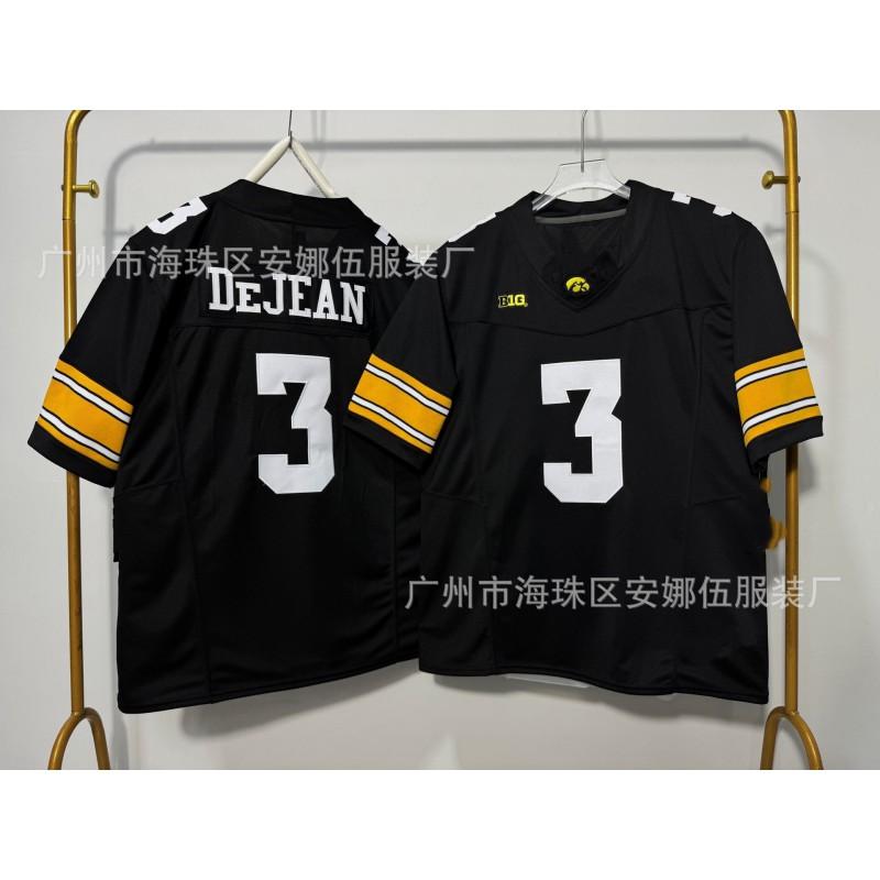2026 Iowa Hawkeyes 3 Embroidered Football Jersey Team Sports Uniform Men Women