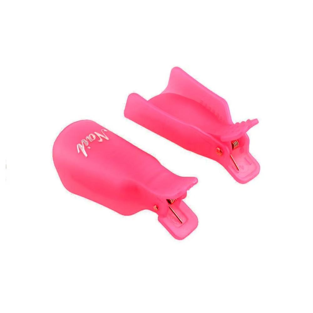 10Pcs/Bag Colorfulful Acrylic Manicure Art Dipped Cap Clip Nail Cleaning Manicure UV Gel Nail Polish Dipped Wrapping Tool Finger