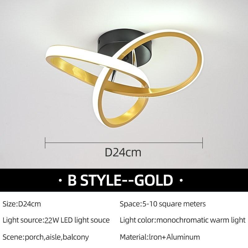 Moderne LED Gang-taklys Nodic Home Lighting Led Overflatemontert for soverom Stue Korridor Lys Balkonglys
