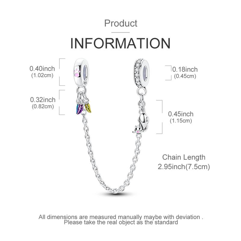 Copper Clasp Copper Cz Pave Clip Charms Daisy Beads Stopper Safety Chain Fit Original Bangle Bracelet Jewelry Clip