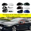 Para Jaguar XF XE 2009 2010 2011-2021 XJ XK F-Type E-FPACE L Cubierta de Espejo Retrovisor Calefactable Trasero Marco de Cristal Luz de Giro Inferior Inferior