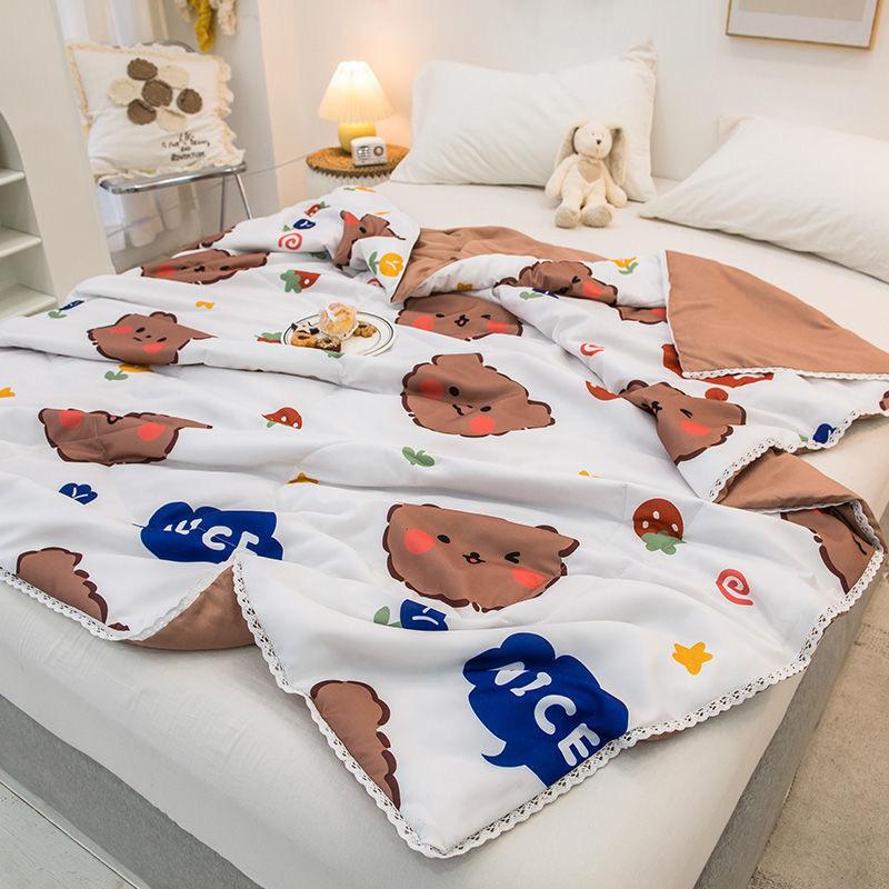 

Детское летнее одеяло с рисунком фруктов, красочное одеяло для взрослых, механическая стирка, кружевное стеганое одеяло с цветочным рисунком, тонкие одеяла, крутые одеяла 100x150cm