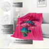 1pc Trolls,Poppy,AnimationDigital Print Fleece Blanket - Contemporary Style, Suitable for All Seasons, Perfect for Home, Travel, or Camping