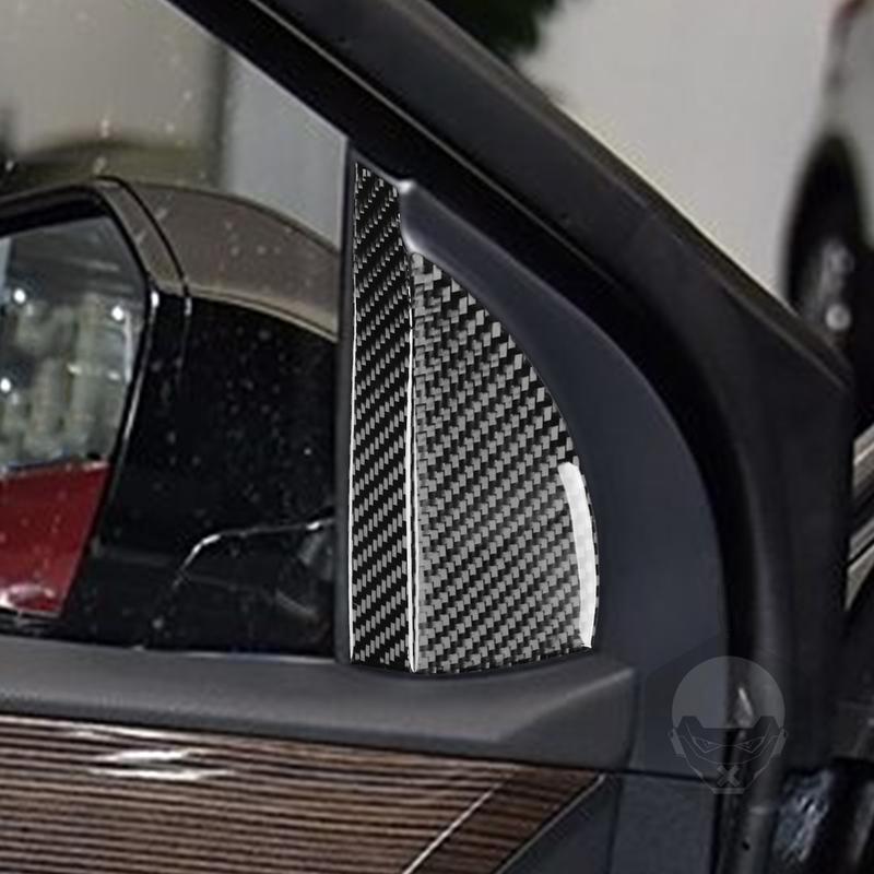 For Hyundai Sonata 9 2015 2016 2017 Inner A-pillar Trim Real Carbon Fiber Sticker Car Interior Accessories