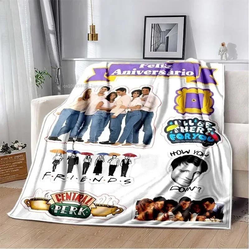 Friends Klassische TV-Serie Decke Charakter Muster Kollektion Flanelldecke Weiche Tagesdecke Sofa Wärmende Abdeckung Weihnachtsgeschenk