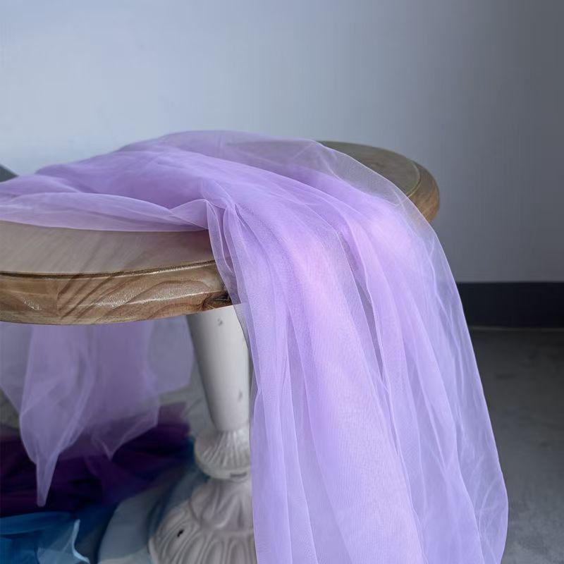 Handmade Tulle Chair Sash - Solid Color Fairy Mist Mesh, Ideal for Wedding Decor and DIY Projects