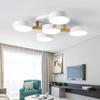 Nordic Wooden Ceiling Lights Indoor LED Macaron Color Decor Chandelier  Creative Ceiling Lamp For Parlor Bedroom Study Room Cafe