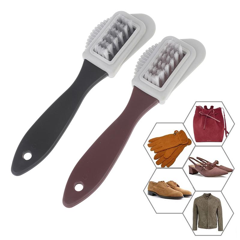 2-Side Cleaning Brush Kit For Suede Leather Nubuck Shoes Boot Cleaner Stain Dust