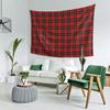Clan Wallace Tartan Klassisch Rot-Schwarz Kariert Wandteppich Dekor Kunst Ästhetische Wandteppiche für Schlafzimmer Zuhause Wandtuch Wandbehang