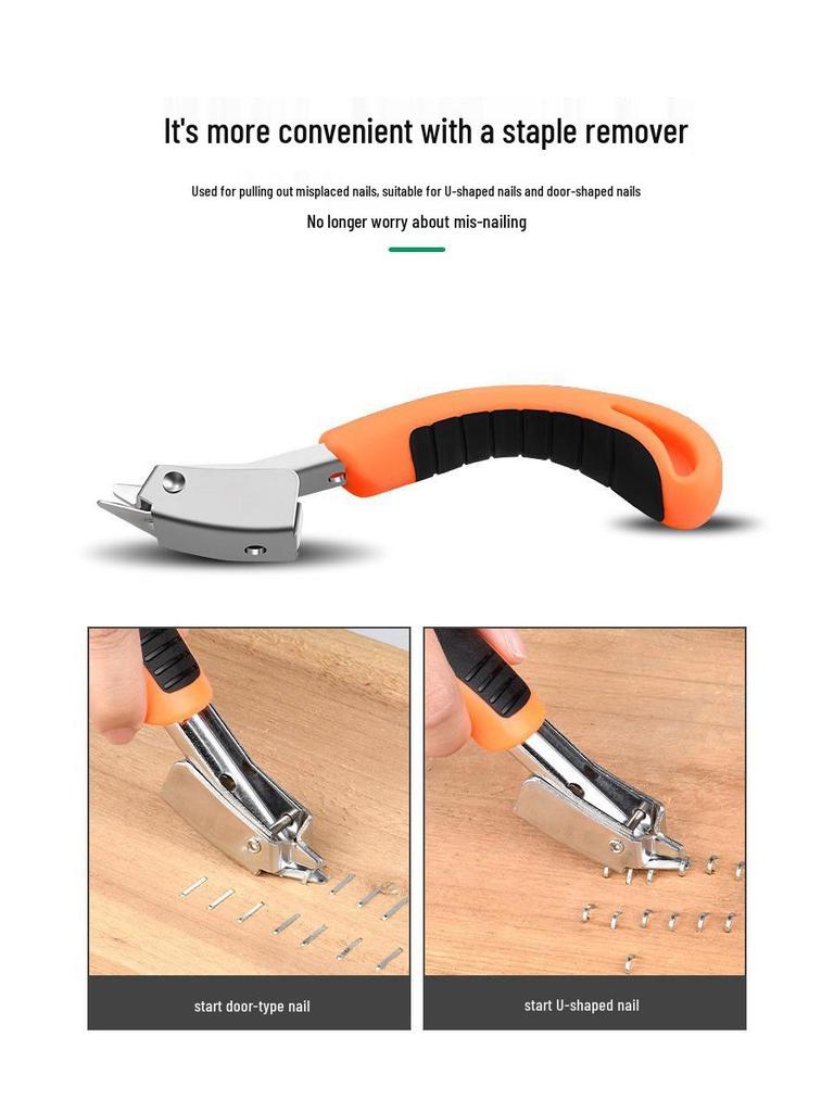 Manual Steel Nail & Staple Gun for Wire Slotting & Woodworking