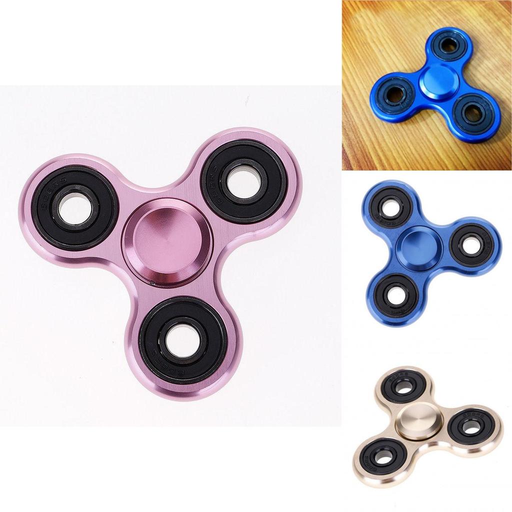 Premium Aluminum Alloy Tri-spinner Silent Bearing Metal Fidget Toy Stress Relief