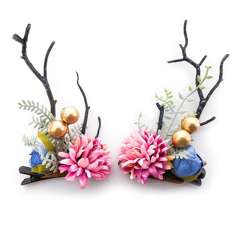 Girls  Reindeer Antler Hair Clip - Christmas & June 1st Performance Accessory