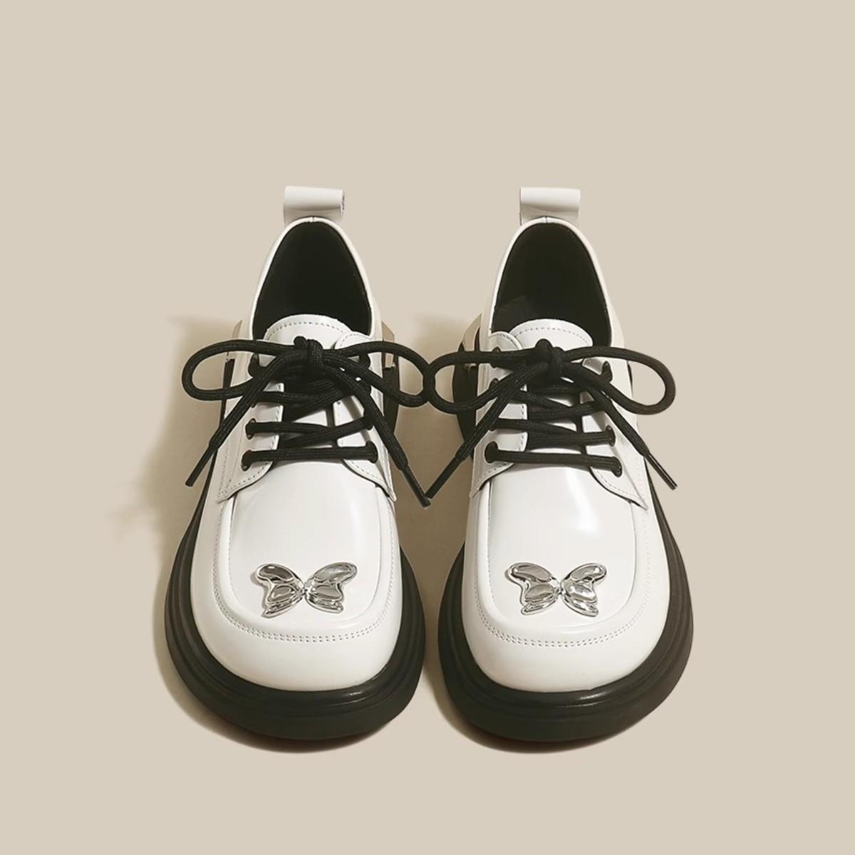 

Модные новые женские туфли Мэри Джейн с круглым носком, симпатичные светлого цвета, с внутренним слоем в стиле ретро, простые женские туфли на толстой подошве со шнуровкой 40 белый