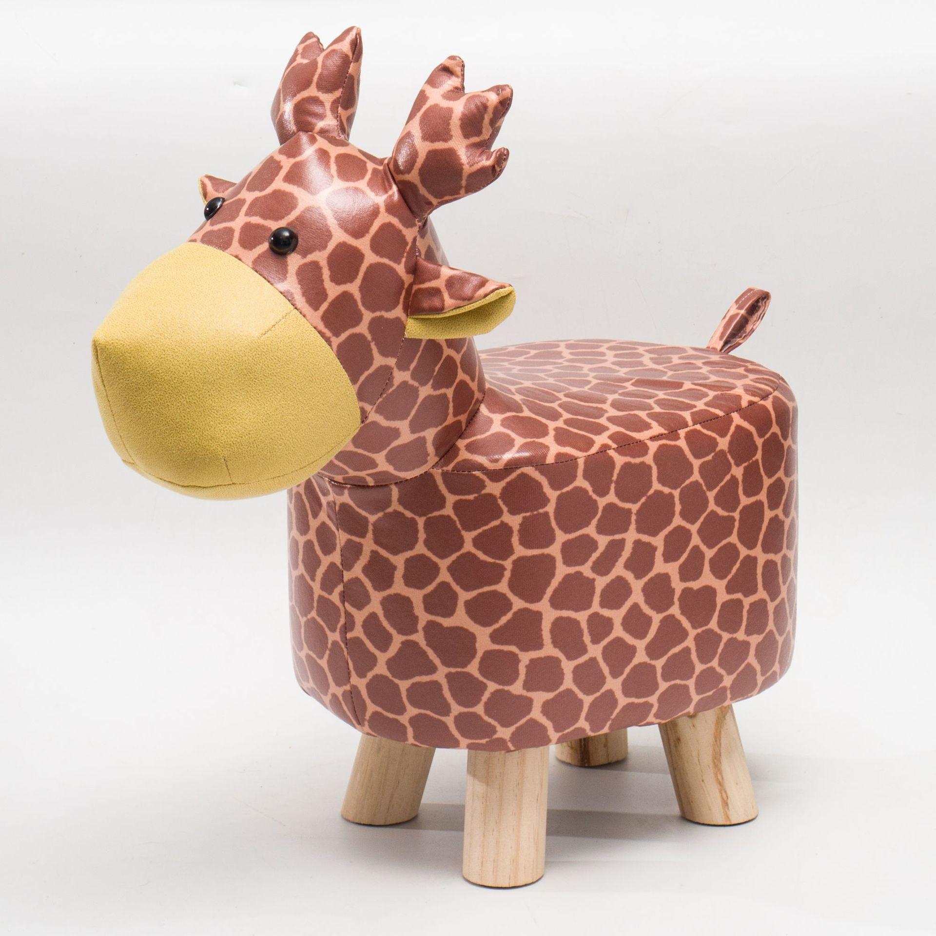 

Креативный детский табурет в скандинавском стиле для крыльца, мультяшный табурет для пеленания обуви, гостиная, деревянный низкий табурет в виде животного