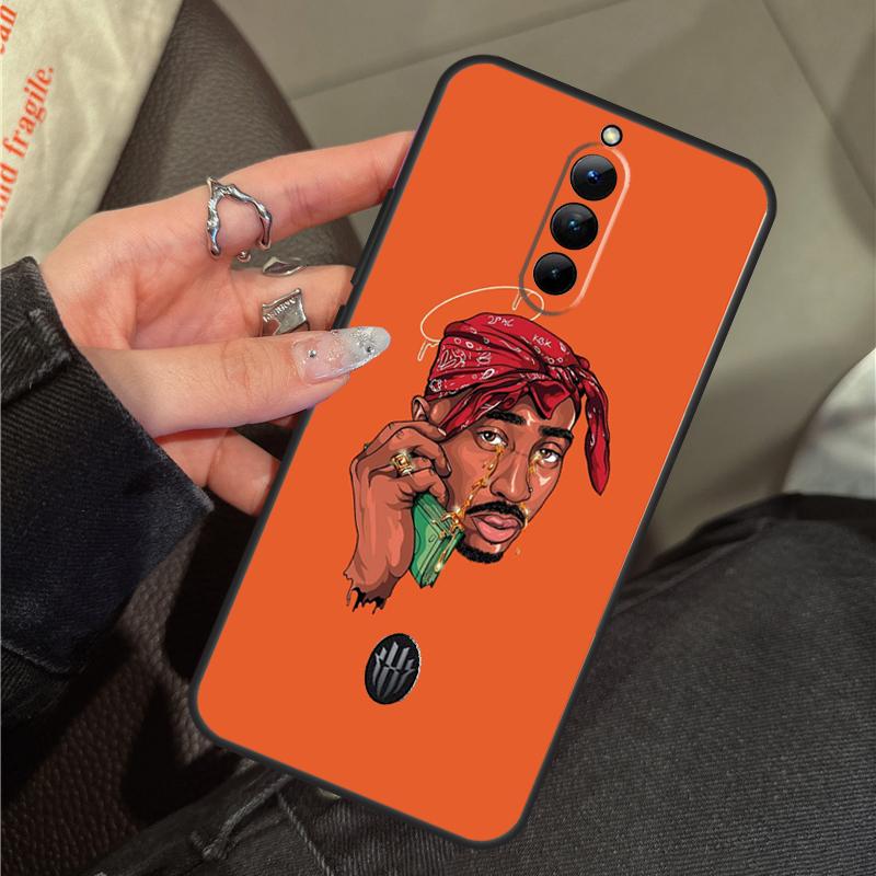 

Rapper 2pac Singer Tupac Case For ZTE Nubia RedMagic 11 9 8 10 Pro Plus 8S 9S 10S Pro 5G 5S 6 7 6S 7S Pro 10 Air Cover Red Magic 5G