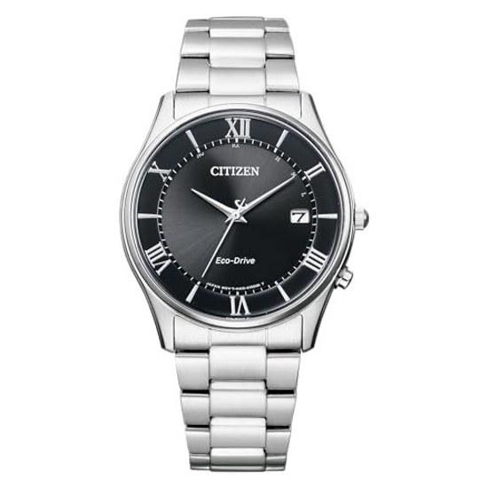 Montre bracelet Citizen Collection Simple Adjust Eco-Drive montre radiocommandée modèle fin AS1060-54E homme.